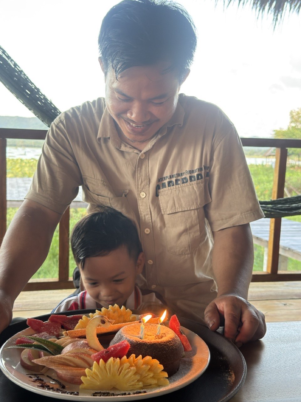 Celebration dessert at Secret Lake House